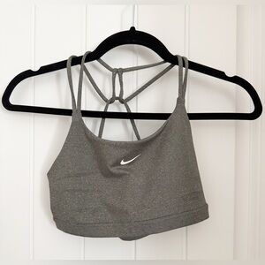 Nike Charcoal Strappy Sports Bra